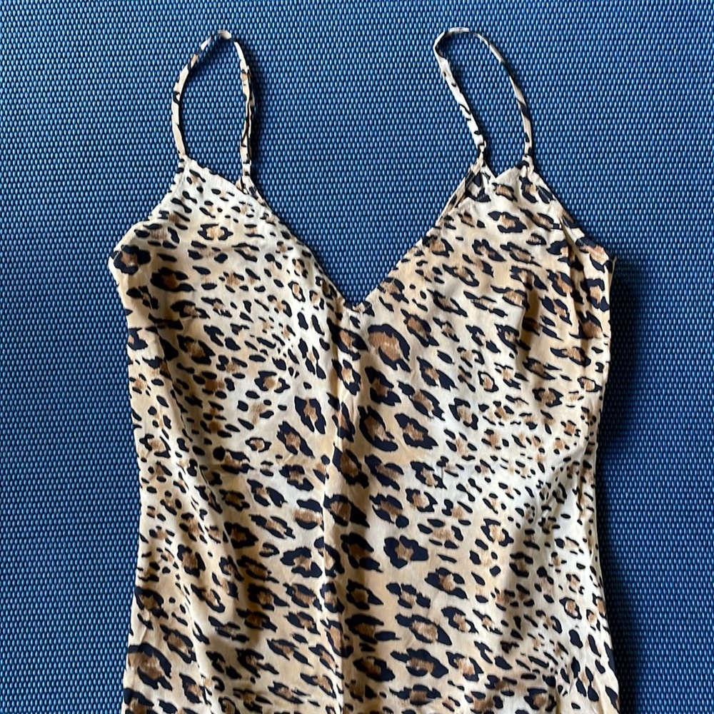 Frame silk leopard tank medium